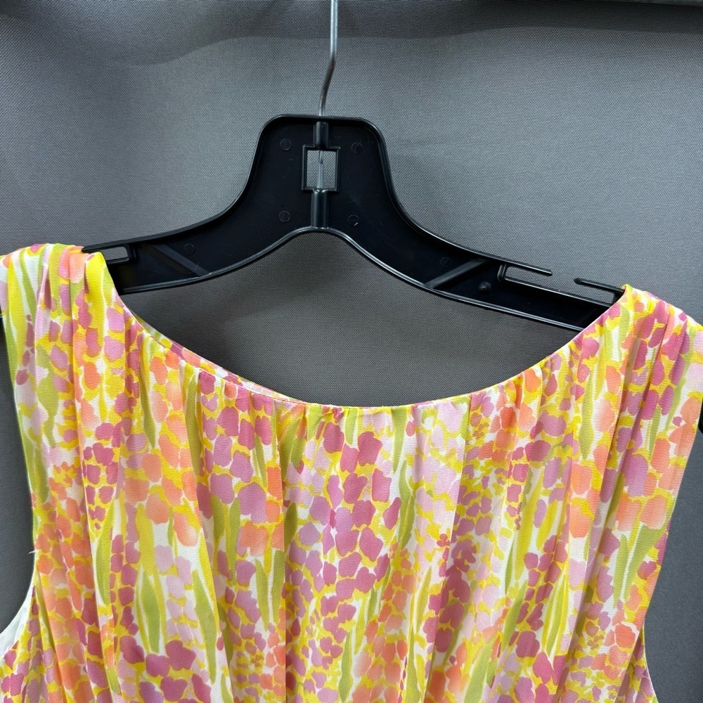 Shoshanna Size 10 Pink and Yellow Floral Dress - Picture 4 of 11
